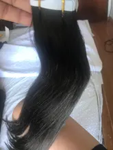 Cinta en extensiones de cabello humano Real pelo brasileño 20 piezas/40PCS máquina Remy sedoso recto sin fisuras de la trama de la piel 2,5 g/PCS