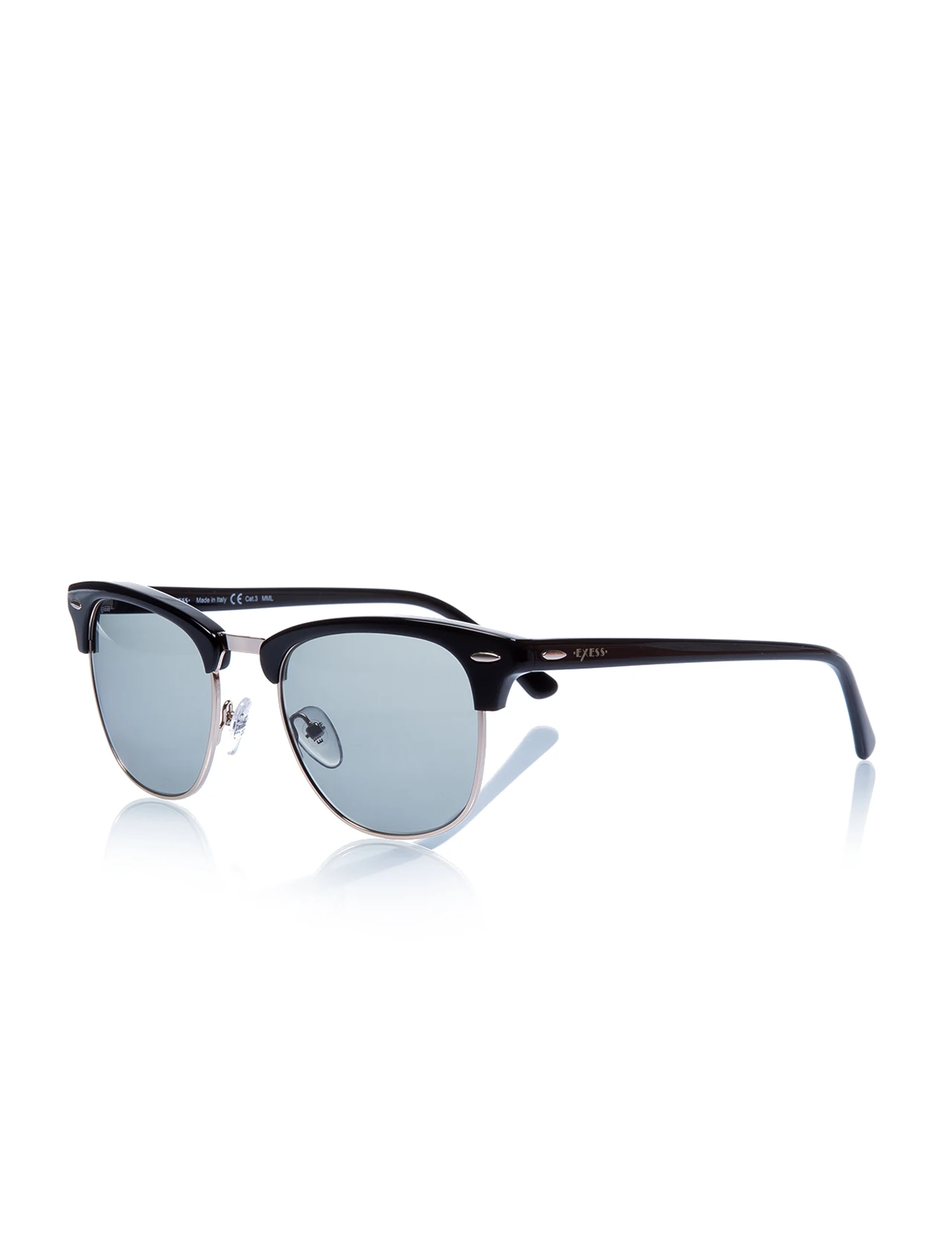 

Unisex sunglasses e 1752 1250 rv bone black organic oval aval 51-20-140 exess