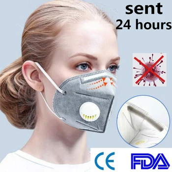 

Mask with breathing valve Dustproof Anti-fog Breathable Face Mask 95% Filtration Features