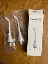 Mornwell-irrigador bucal con 2 puntas de ortodoncia, D50, D50WS, D52, para blanqueamiento dental