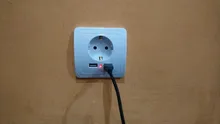 Bcsongben-enchufe electrónico de pared, toma corriente estándar de la UE con enchufe usb dual para el hogar, cargador con usb