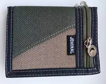 Billeteras de tela de lona para hombre, bolso de mano corto, monedero, monedero, tarjetas, titular de la identificación, regalo de cumpleaños