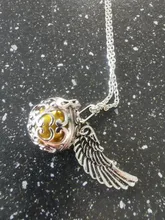 Collar con medallón de bola de Ángel musical para mujer embarazada, Gargantilla de estilo Vintage para embarazo, aceite esencial de aromaterapia