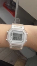 Relojes electrónicos para hombre y mujer, pulsera Digital LED transparente con correa de silicona de oro rosa, reloj deportivo femenino
