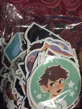 10 50 100 unids/pack Japón Anime de dibujos animados Anime tee pegatinas estética portátil bicicleta guitarra Skateboard impermeable adhesivo