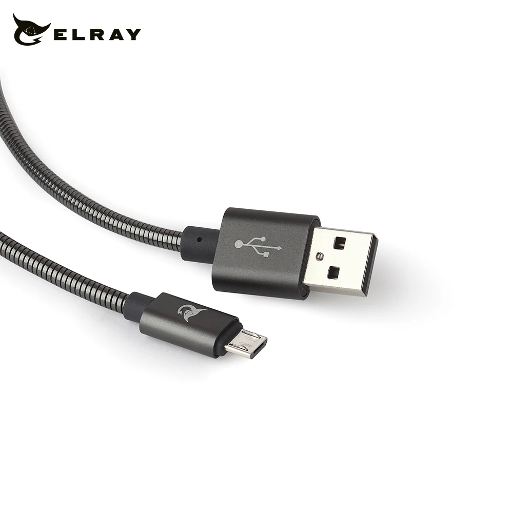 Кабель Elray USB папа/MicroUSB папа 1 2м серый (ABMBC12GR) | Мобильные телефоны и аксессуары
