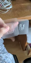 Ganchos de pared adhesivos de doble cara colgador de pared fuerte transparente ventosa gancho soporte de almacenamiento de pared cocina Baño
