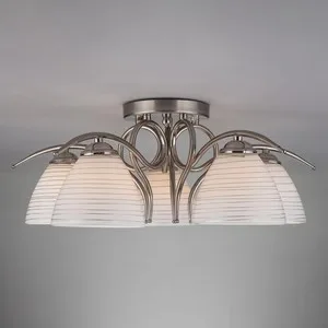 

Ceiling chandelier eurosvet 30121/5 satin-Nickel