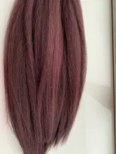 Nature Hair Weave 26Inch Synthetic Hair Extensions Yaki Straight Hair Bundles Ombre Brown Kinky Curly Hair Bundles Free Shipping