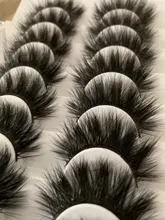 5/8 pares 3D visón pestañas 20mm pestañas 3D de pestañas falsas naturales NATURALES DE Pestaña de visón extensión belleza maquillaje pestañas