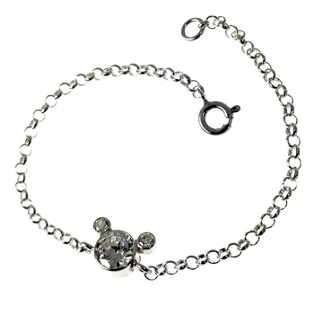 

Law silver bracelet 925m. Child 16cm. Cubic zirconia white color string rolo reason chatón