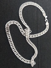 925 Silver 10MM 20/24 Inches Necklaces Chain For Men Silver Necklace Jewelry