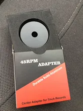 Adaptador de centro de aluminio sólido duradero, 45 RPM, para discos de vinilo EP de 7 pulgadas