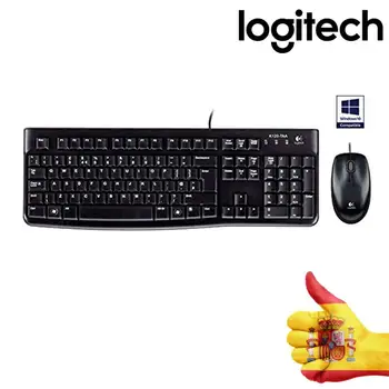 

Logitech MK120 Combo teclado and Mouse with Cable for Windows QWERTY