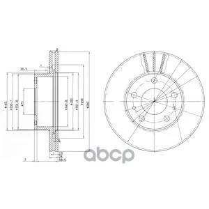 Диск Тормозной Передний Fiat Ducato(230, 250) 280мм Bg2846 Delphi арт. BG2846