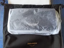 Alas decoradas bolso de un solo hombro de mujer casual moda desenfadada dos cadenas Bolsa Bandolera bolsos de cuero