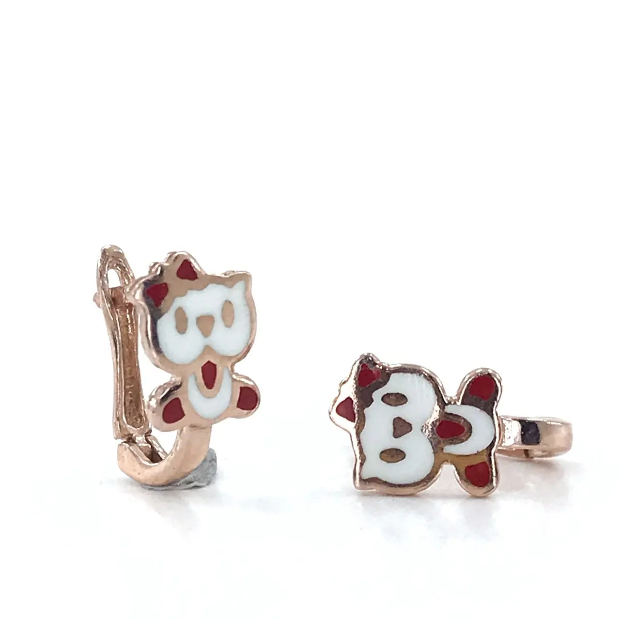 

Hello Kitty Gold Model Child Tag Earrings