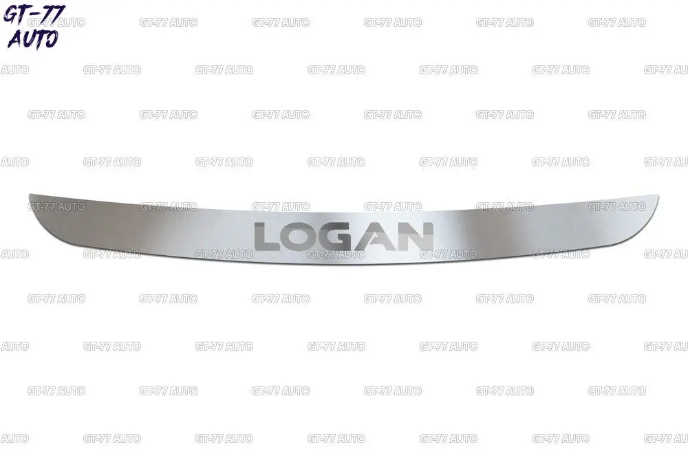 Защитная накладка на задний бампер для Renault Logan- защитный молдинг с лазерной гравировкой литье внешний материал нержавеющая сталь Стайлинг тюнинг