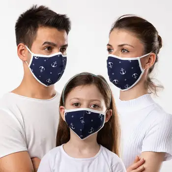 

NOCLET PLUS OCEAN FAMILY PACKAGE 3 PCS SILVER ION ANTIMICROBIAL WASHABLE FABRIC MASK NOSE WIRE 50 WASH FAST CARGO TURKISH MADE