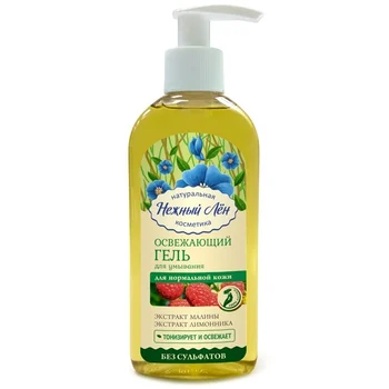 

Gentle flax gel for washing "refreshing" for normal skin