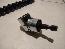 Adaptador de brocas de ángulo magnético, 1/4 pulgadas, destornillador, mandriles y llaves inglesas, adaptador de taladro de ángulo ajustable de 105 grados