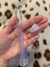 Tubos de prueba de plástico, viales, recipiente de muestra, con tapa, para oficina, escuela, suministros de Química, 15x150mm, 10 Uds.