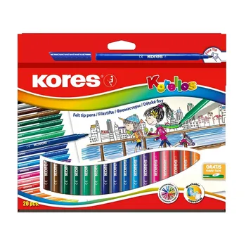 

Felt-tip pens 20 color, Kores