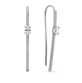 

Silver earrings with cubic zirconia sunlight sample 925