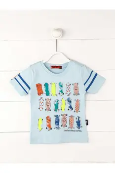 

Light Blue Baby Boy Short Sleeved T-shirt