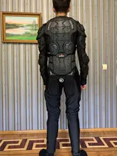 HEROBIKER-Chaqueta de motociclista, cazadora de moto para carreras con armadura de cuerpo protectora y accesorios de defensa con resguardo del cuello, ideal para vehículos todoterreno de motocross