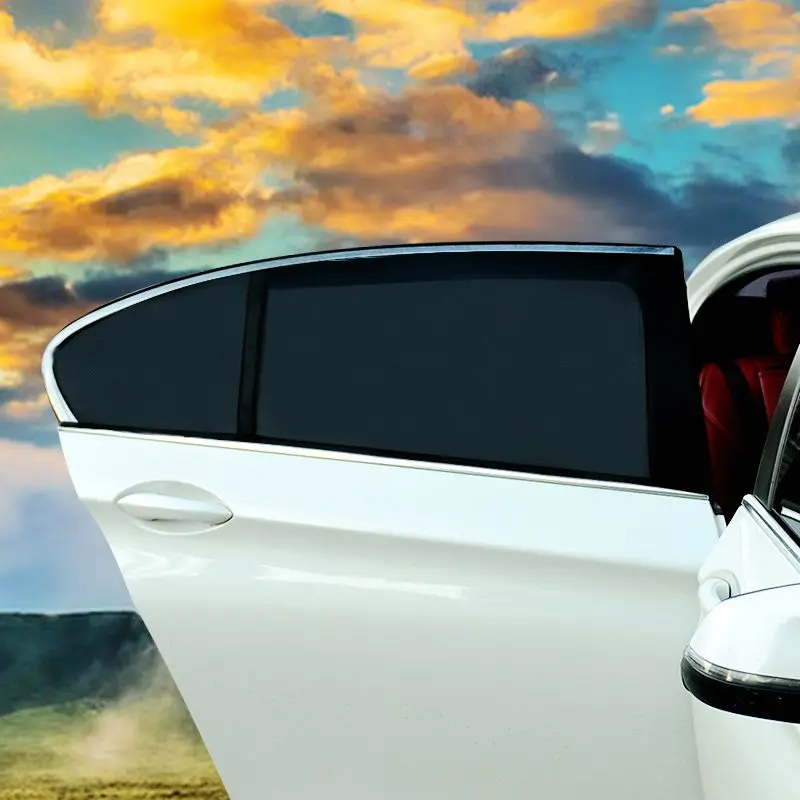2 шт. автомобильный солнцезащитный козырек с защитой от УФ-излучения для автомобиля, занавеска для окна автомобиля, солнцезащитный козырек с сеткой для бокового окна, Прямая поставка