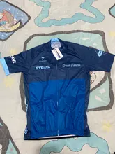 2021 Nuevo rojo STRAVA profesional bicicleta equipo Maillot de manga corta Ciclismo Jersey Ciclismo hombres de verano transpirable Conjuntos de ropa de Ciclismo