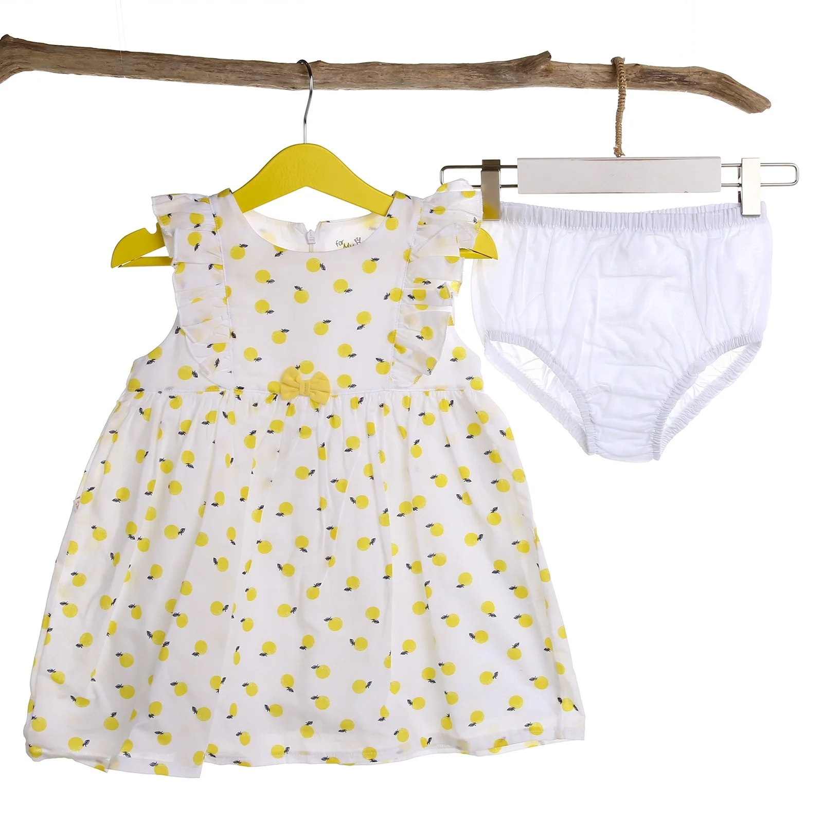 Ebebek For My Baby Love/лимонное платье с трусиками для девочек|Платья| |