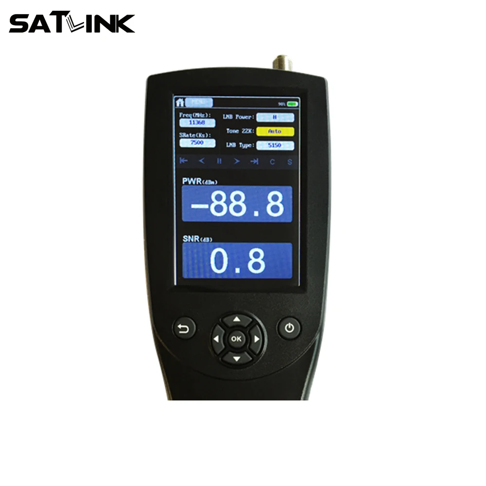 SATLINK ST-2210 спутниковый искатель 3,95 дюймов TFT сенсорный экран с анализатором спектра DVB-S2