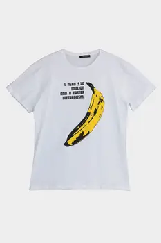

Trendyol Banana Printed Boyfriend Knitted T-Shirt TWOSS20TS1594