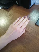 ZHOUYANG-Anillo delicado delgado de estilo minimalista con una mini perla, joyería fina, color amarillo claro dorado