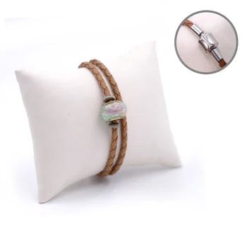 

Handmade Ecru Women Silver Bangle Skybp0309