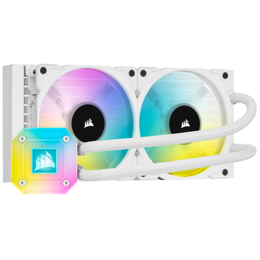 Оригинальный охладитель для ЦП CORSAIR iCUE H100i ELITE CAPELLIX белый высокопроизводительный