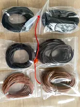 Lote de 5 metros/lote de cuerda redonda de cuero de vaca auténtico, 1-3mm, 4 colores, para pulseras DIY, 2020