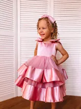 Girl Dress Clothing Ball-Gown Wedding Kids 2-5-Years-Old Children Summer Bow Yoliyolei
