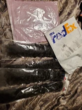 Alibele-pelo rizado malayo de ondas profundas, 1, 3, 4, oferta de extensiones de cabello humano, doble trama, No cepillado de pelo, tejido de 100G