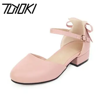 

Tuyoki New Women Sweet Party Sandals Office Ladies Summer Shoes Women Bow-knot Buckle Sandals Footwear Size 32-43