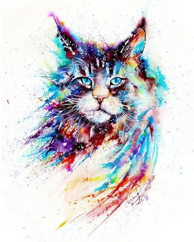 

Full square&round 5D DIY diamond embroidery Cat 5d diamond painting Cross Stitch Rhinestone mosaic home