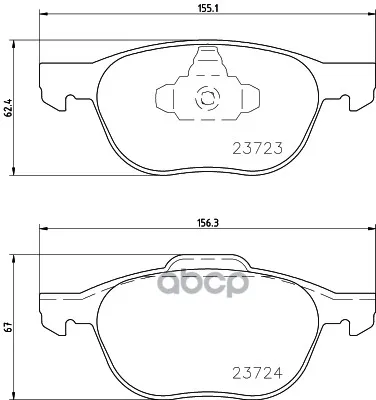 Колодки Тормозные Дисковые, Комплект Hella 8db355011191 HELLA арт. 8DB355011191