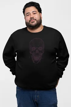 

Angemiel Wear Lineal Skull And Crossbones Black Men 'S Sweatshirt