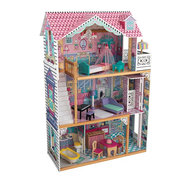 Three-storey house for dolls Barbie &quotAnnabelle" (Annabelle) with furniture 17 elements in a gift box | Игрушки и хобби