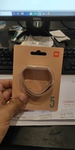 Xiaomi-Pulsera Mi Band 5 de silicona, correa amarilla 100% original, muñeca, repuesto