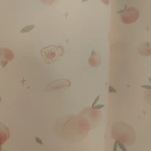 Kawaii stationery collection-Conjunto de papelería con peach para verano, pequeño bolígrafo con hebilla magnética, cinta con calendario de Cuenta regresiva