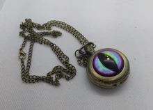 Pendant Clock Pocket-Watch Steampunk Retro Vintage Chain Necklace Fob Women Quartz 4-Colors