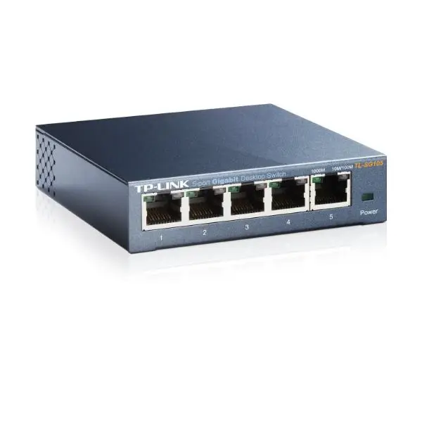 Настольный коммутатор TP-LINK TL-SG105 5P Gigabit Auto MDIX Metal